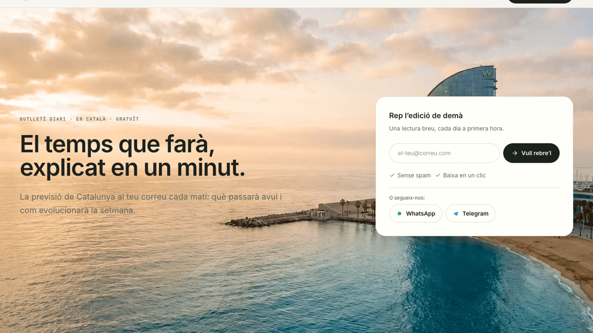 El Temps Avui weather forecast